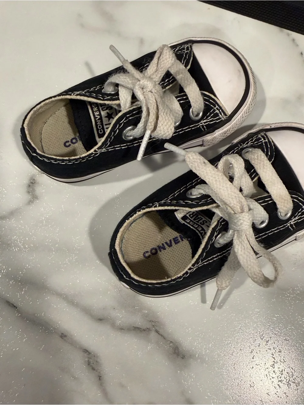 Converse Black and White All Star Baby Sneakers